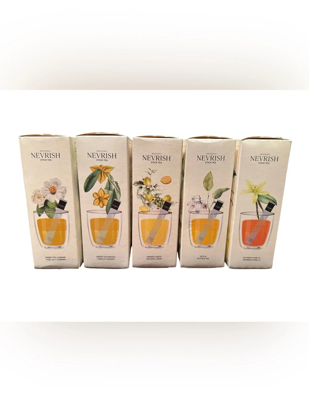 Nevrish NWT Qty 5 Boxed Assorted Stick Teas